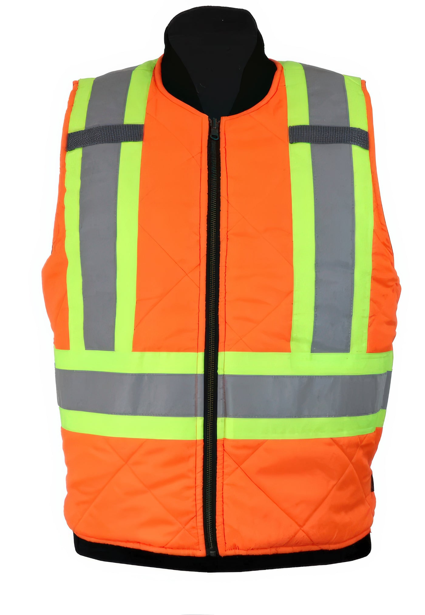 High visibility - Lined and reversible safety jacket