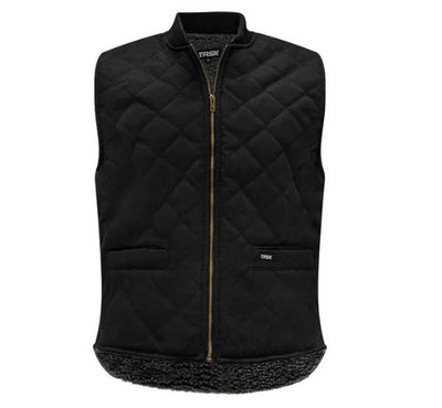 Stretchy, lined and quilted sleeveless jacket